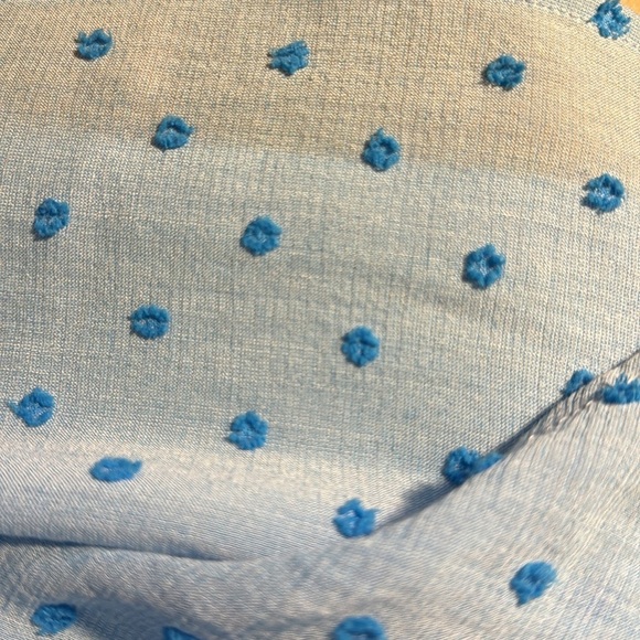 Blue Polka Dot Spring Summer Wrap | Baby Shower / Gender Reveal Dress - Picture 9 of 9